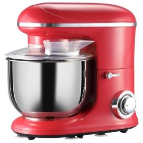 Red 600W Stand Mixer with 6Qt Bowl | Powerful Tilt-Head Kitchen Mixer