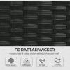 Wicker Patio Furniture, Outdoor PE Rattan Sofa Set with Retractable Canopy Pergola, Shade Shelter for Deck, Pool, Garden, Terrace, Grey