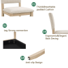6-Piece Dining Table Set with Bench & Upholstered Chairs