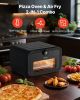 VEVOR Pizza Oven, 8 Presets Electric Pizza Ovens Air Fry Combo, 12-Inch Indoor Pizza Maker Smart Knob Control , 750 Fahrenheit Max Temp