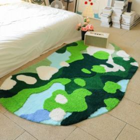 Area Rug Color Rug For Bedroom - Non Slip Bath Rug Absorbent Floor Mat For Bathroom - Cute Washable Small Shower Mat - Aesthetic Modern Home Decoratio (Option: LSTX60120T)