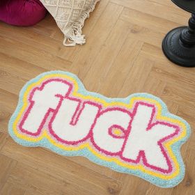 Area Rug Color Rug For Bedroom - Non Slip Bath Rug Absorbent Floor Mat For Bathroom - Cute Washable Small Shower Mat - Aesthetic Modern Home Decoratio (Option: PINK)