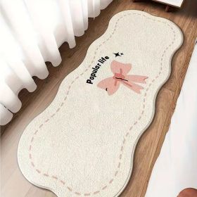 Area Rug Color Rug For Bedroom - Non Slip Bath Rug Absorbent Floor Mat For Bathroom - Cute Washable Small Shower Mat - Aesthetic Modern Home Decoratio (Option: PINKHDJBL40120T)