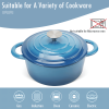 Dutch Oven,Dutch Oven Pot with Lid,5 QT Enamel Dutch Ovens with Dual Handles,Cast Iron Pot for Braiser,Cooking,Gifts for Family