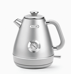 1200W dark gray electric kettle retro water Thermograph dial LED automatic off lamp SUS304 Food grade 1.7L / 57.5 oz Dark gray quick boiling cord (PSUXSH001H10A: PSUXSH001H10A)
