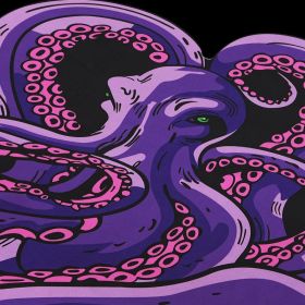 Green And Purple Cthulhu Rugs Water Absorbent Bath Mat Octopus Anime Rug Graphic Gothic Bathroom Rugs Fantasy Decorate, Non Slip Backing, Unique Gift (Option: Zyheadpurple)